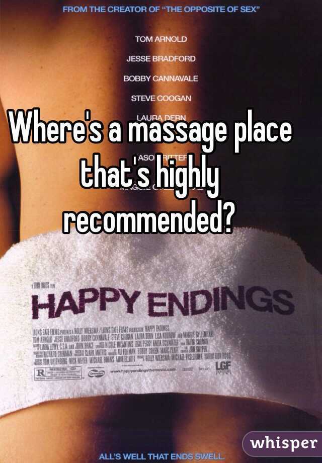 Where's a massage place that's highly recommended?