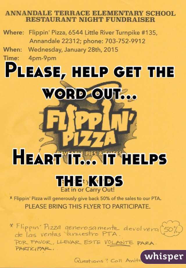 Please, help get the word out...


Heart it... it helps the kids