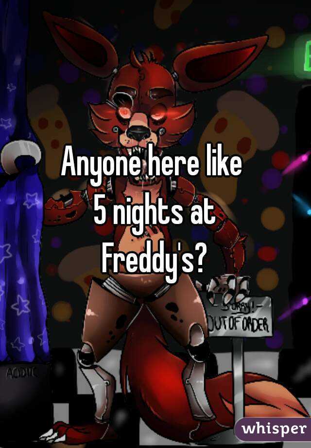 Anyone here like 
5 nights at
Freddy's?