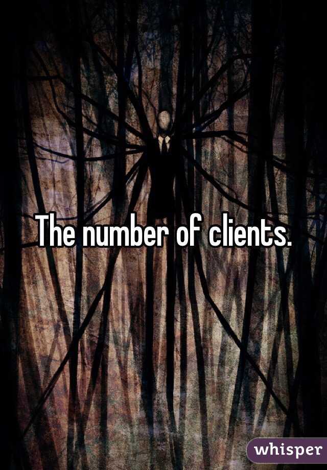 The number of clients.
