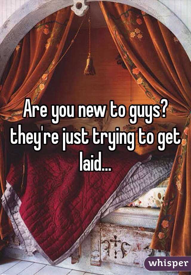 Are you new to guys? they're just trying to get laid...