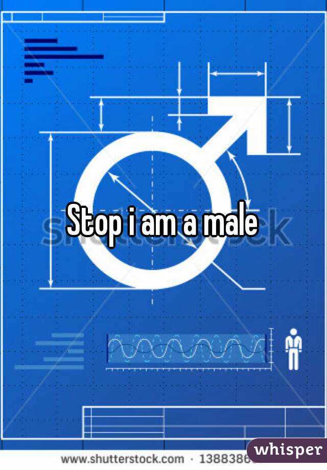 Stop i am a male