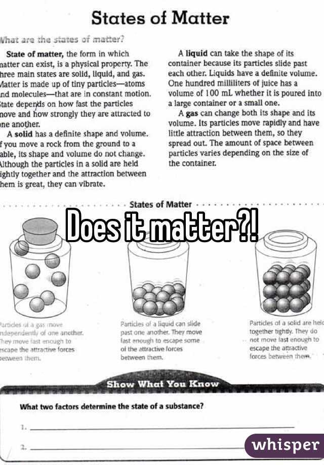 Does it matter?!