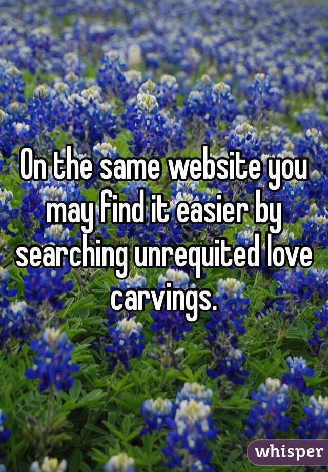 On the same website you may find it easier by searching unrequited love carvings.