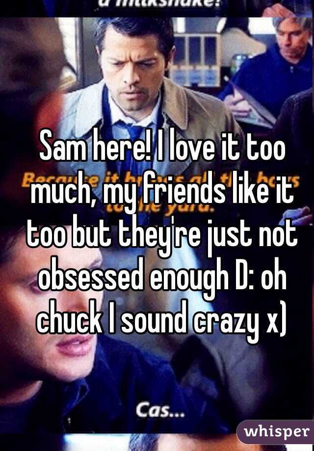 Sam here! I love it too much, my friends like it too but they're just not obsessed enough D: oh chuck I sound crazy x) 