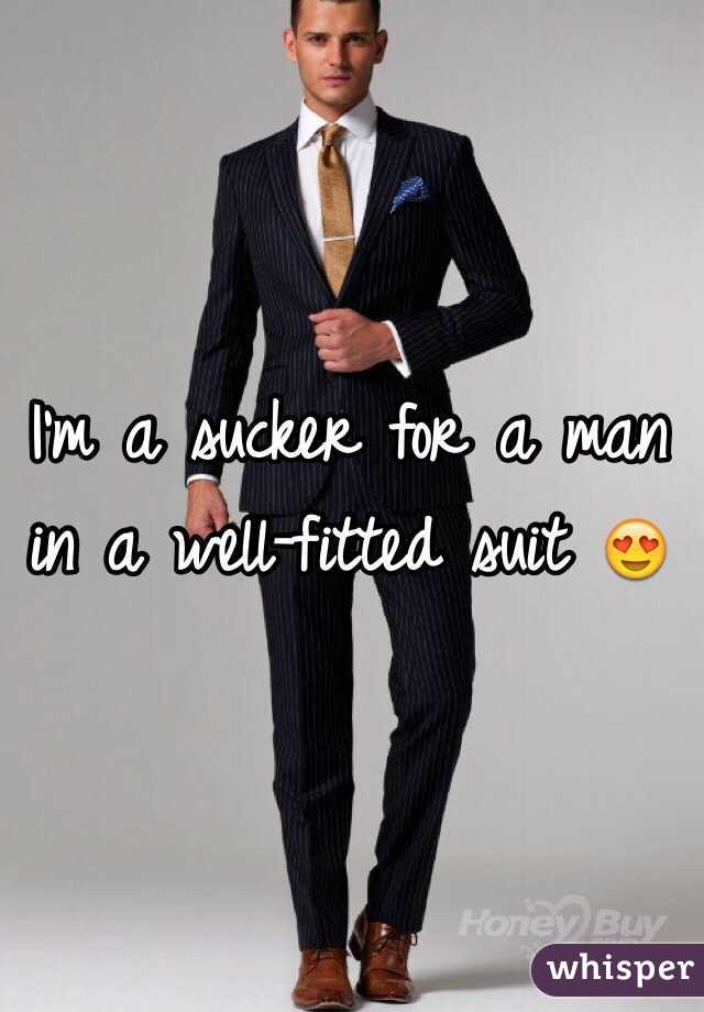 I'm a sucker for a man in a well-fitted suit 😍