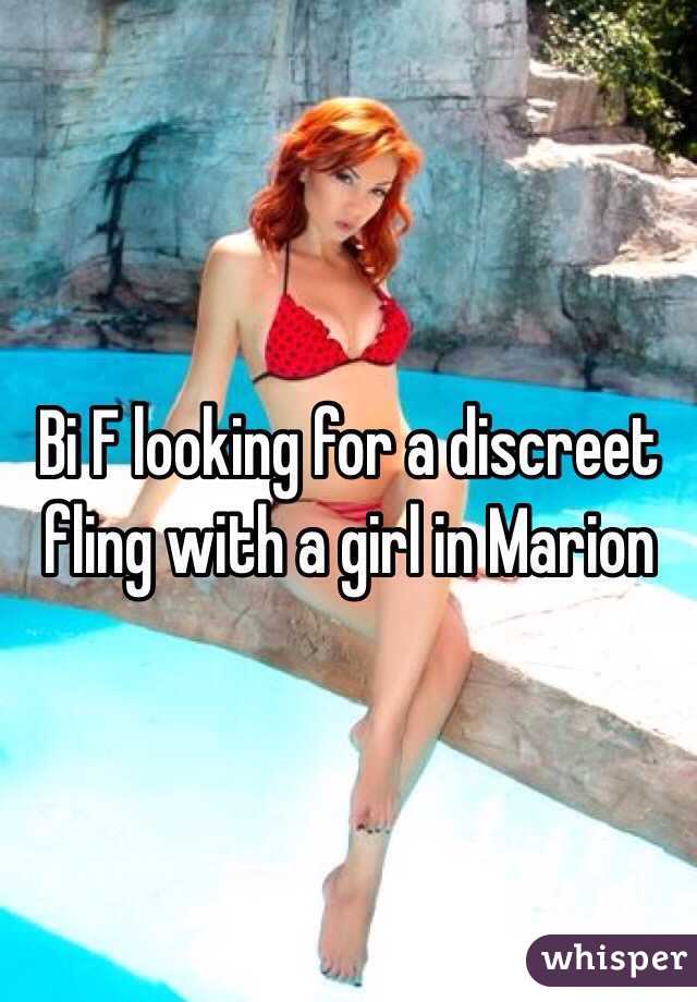Bi F looking for a discreet fling with a girl in Marion