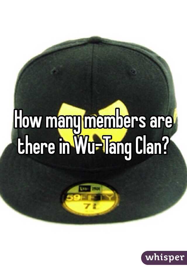 How many members are there in Wu-Tang Clan?