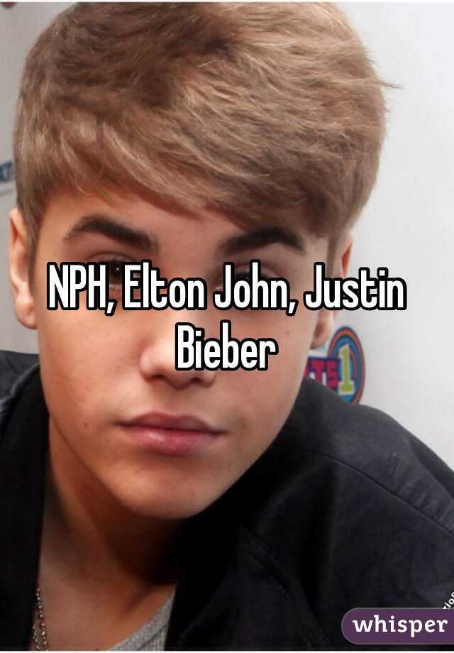 NPH, Elton John, Justin Bieber
