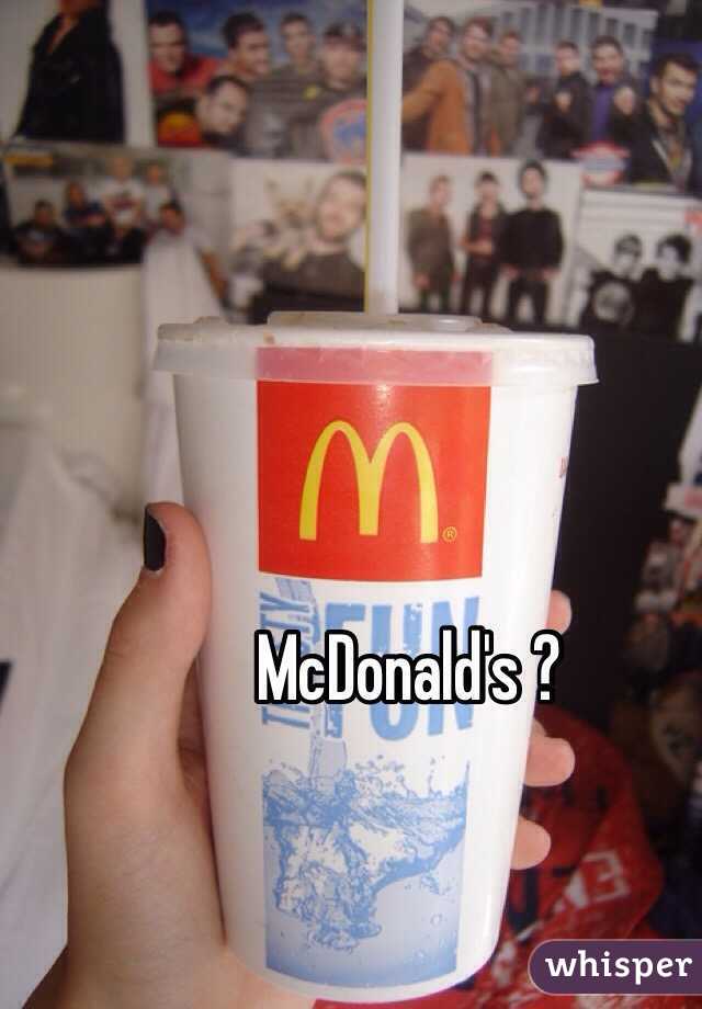 McDonald's ? 