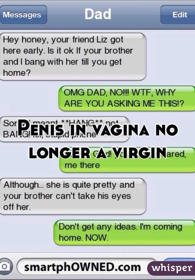 Penis in vagina no longer a virgin 