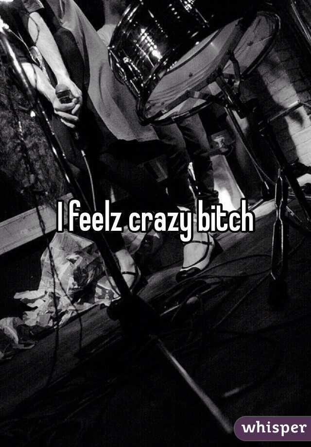 I feelz crazy bitch