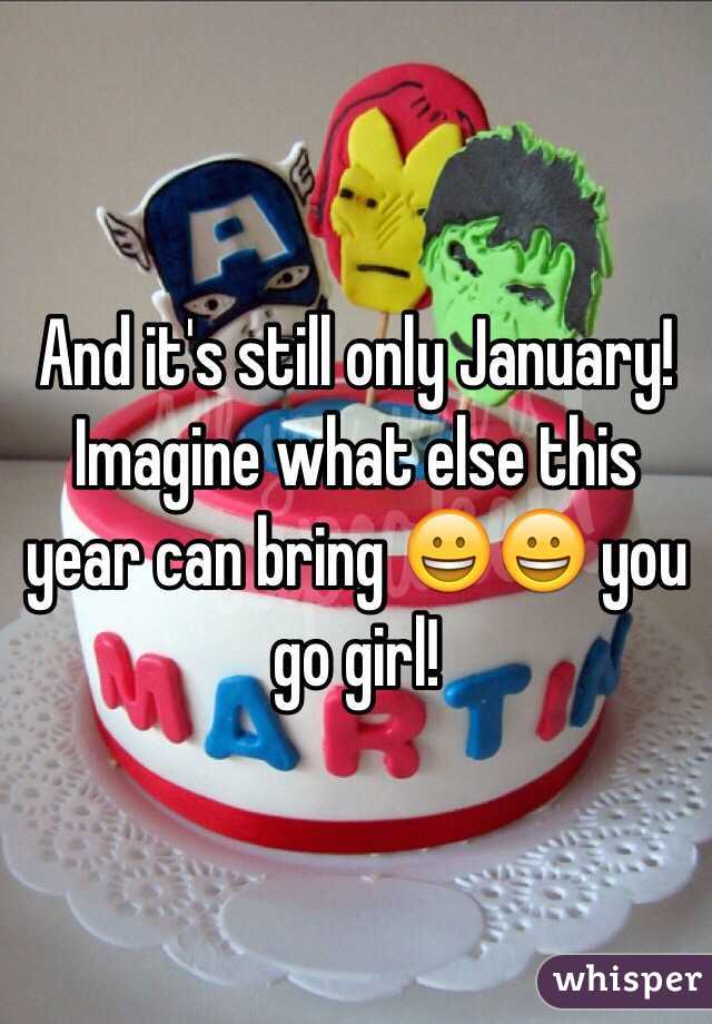 And it's still only January! Imagine what else this year can bring 😀😀 you go girl!