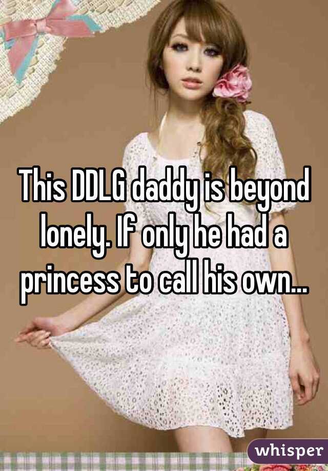 This DDLG daddy is beyond lonely. If only he had a princess to call his own...
