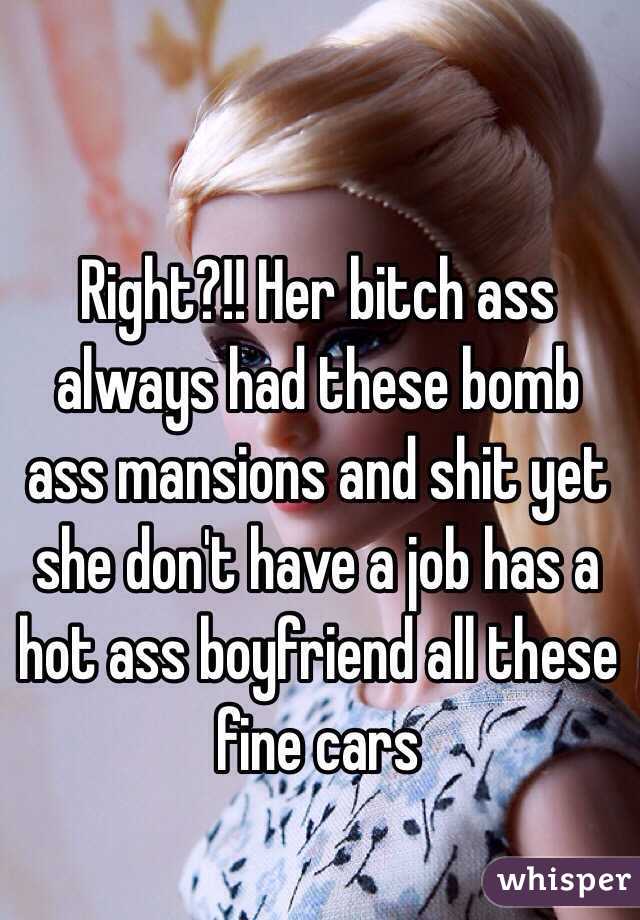 Right?!! Her bitch ass always had these bomb ass mansions and shit yet she don't have a job has a hot ass boyfriend all these fine cars 