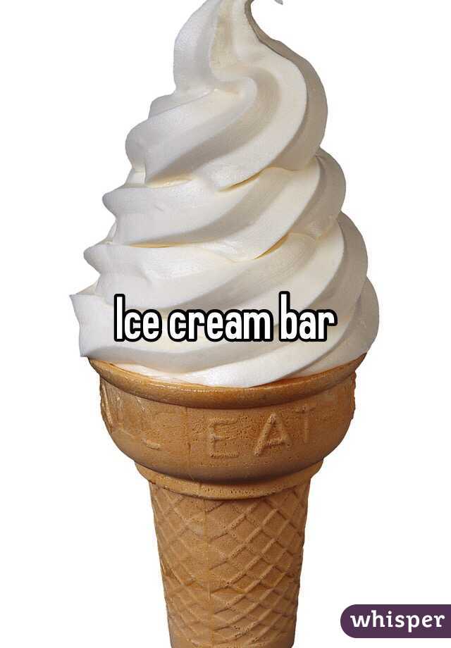 Ice cream bar 