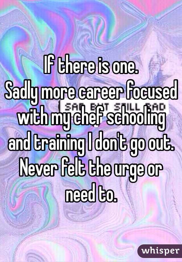 If there is one.
Sadly more career focused with my chef schooling and training I don't go out. Never felt the urge or need to.