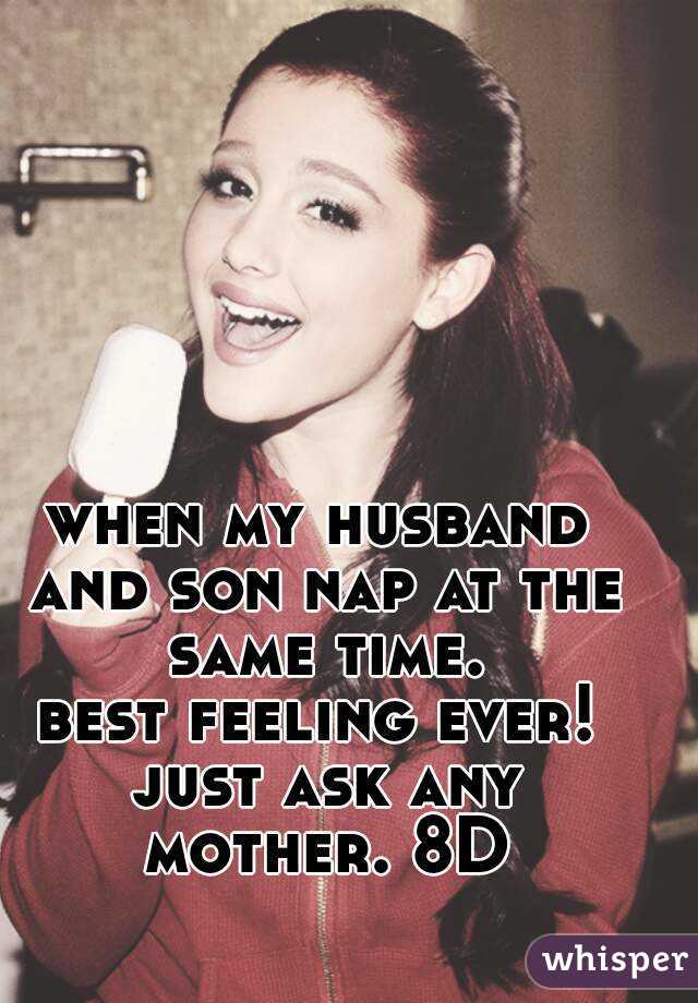 when my husband and son nap at the same time.
best feeling ever! just ask any mother. 8D