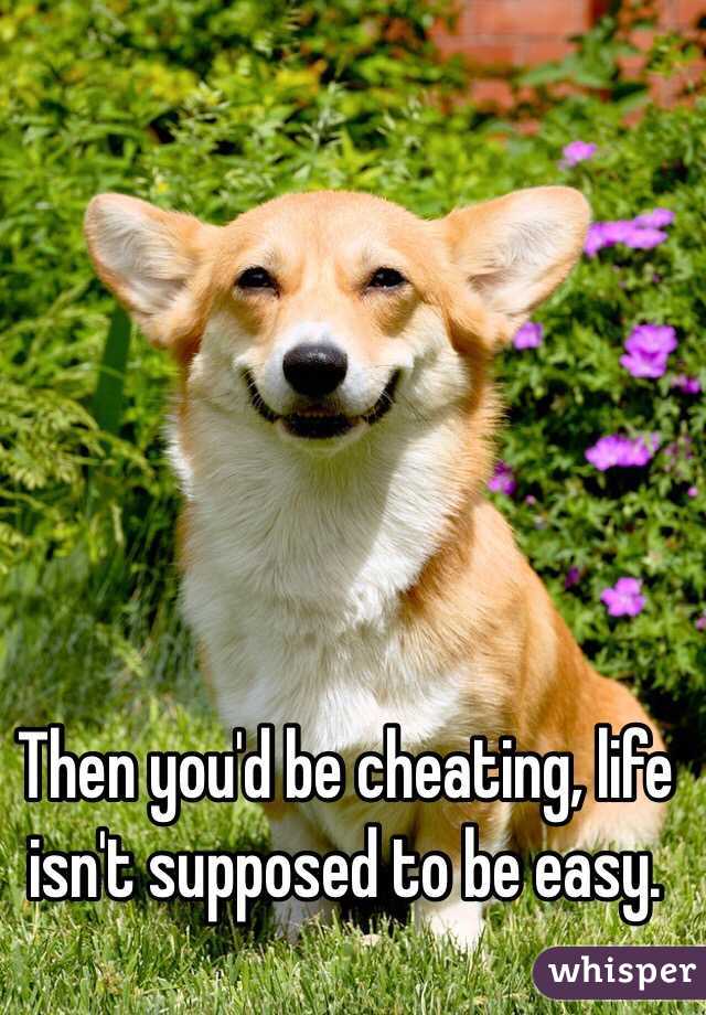 Then you'd be cheating, life isn't supposed to be easy.