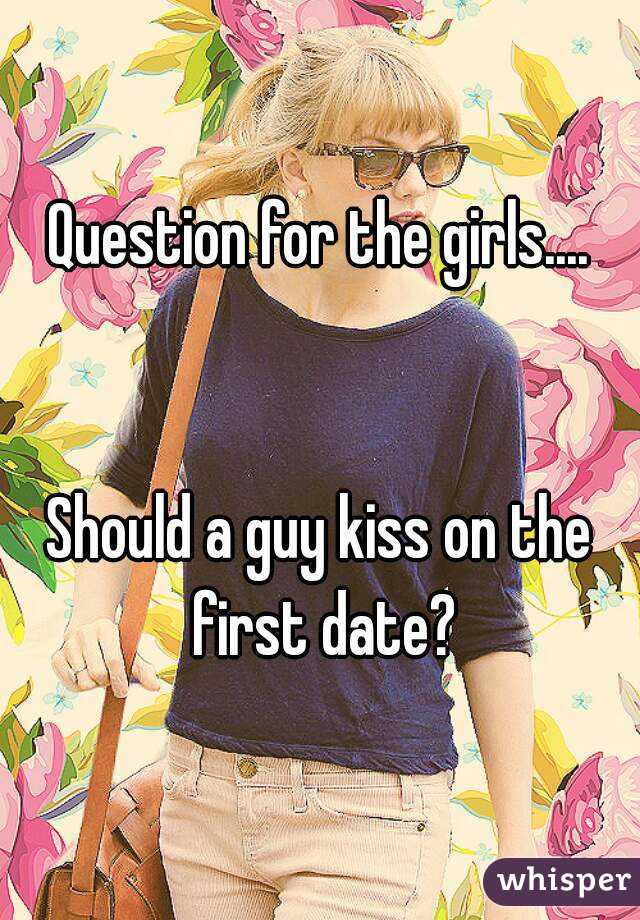 Question for the girls....


Should a guy kiss on the first date?