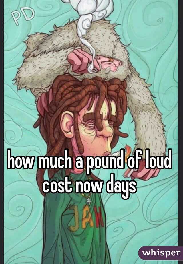 how much a pound of loud cost now days  