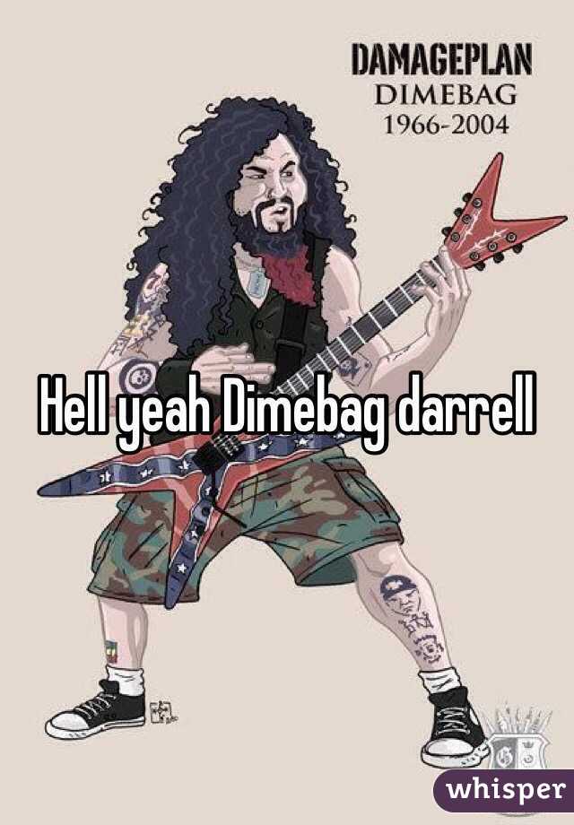 Hell yeah Dimebag darrell 