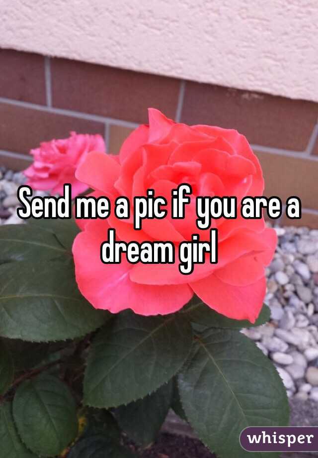 Send me a pic if you are a dream girl