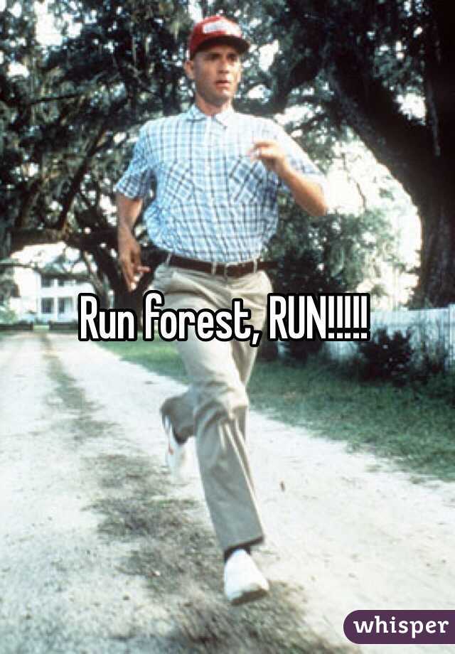 Run forest, RUN!!!!! 