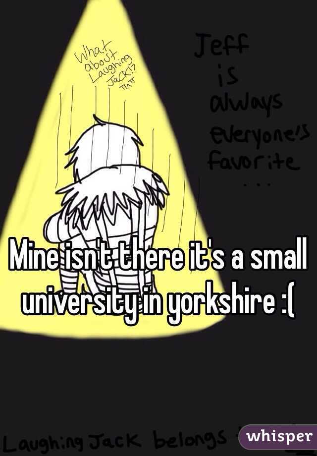 Mine isn't there it's a small university in yorkshire :(