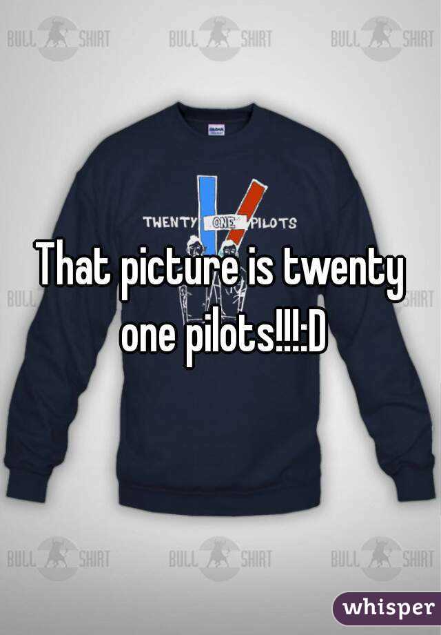 That picture is twenty one pilots!!!:D