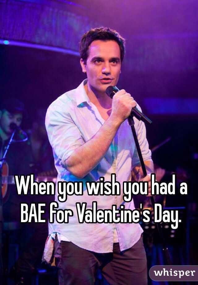 When you wish you had a BAE for Valentine's Day. 