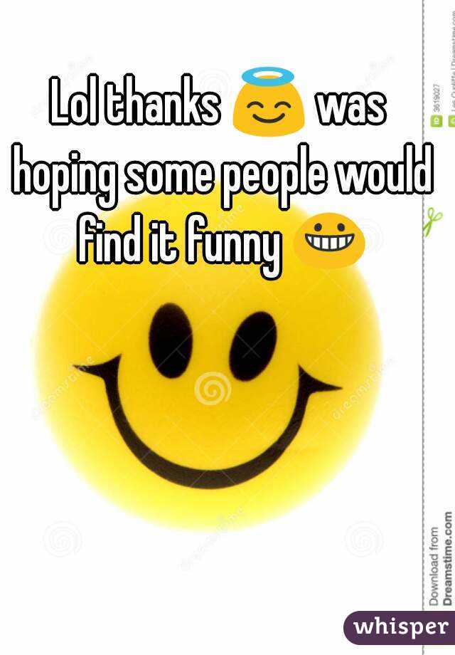 Lol thanks 😇 was hoping some people would find it funny 😀