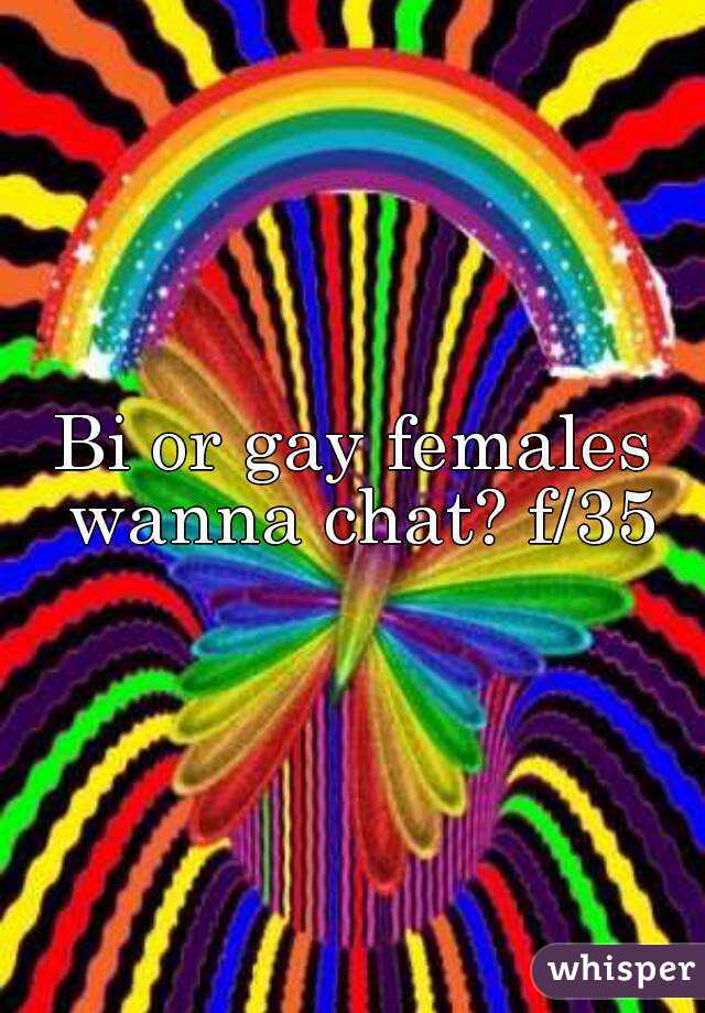 Bi or gay females wanna chat? f/35