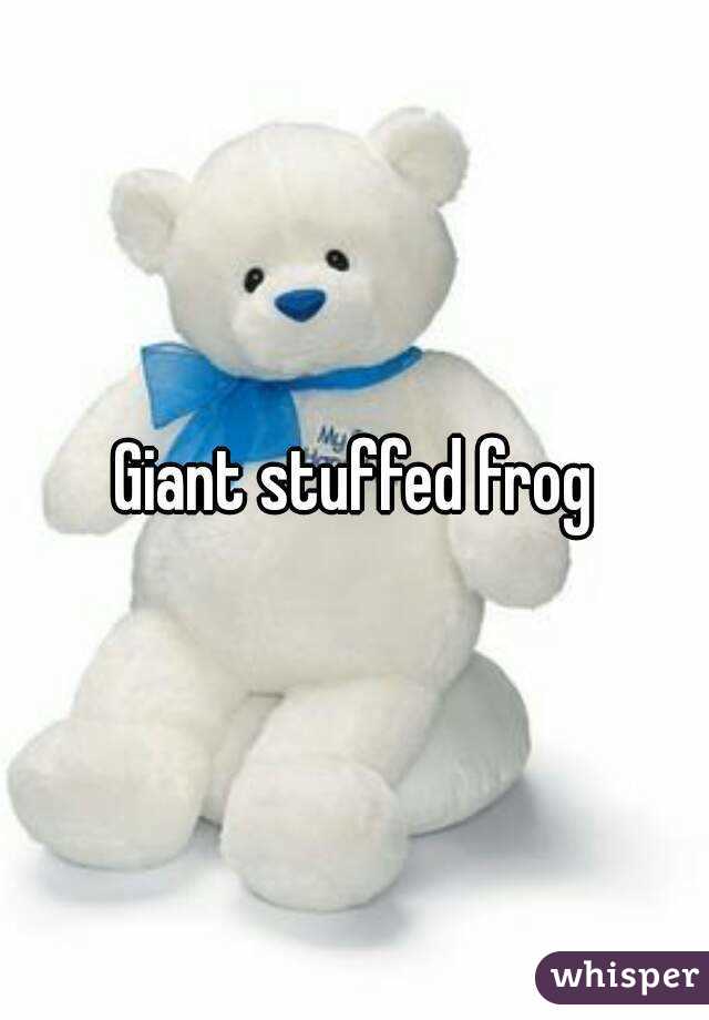 Giant stuffed frog