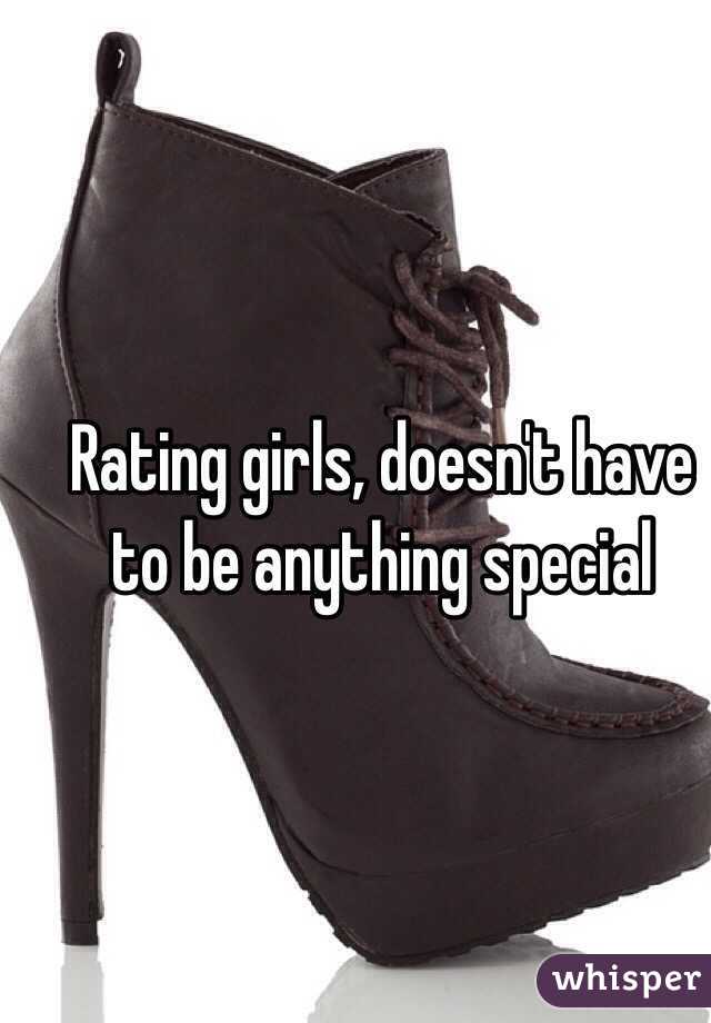 Rating girls, doesn't have to be anything special

