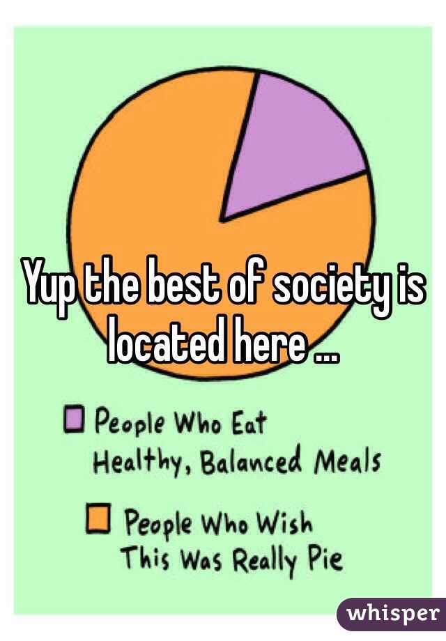 Yup the best of society is located here ...