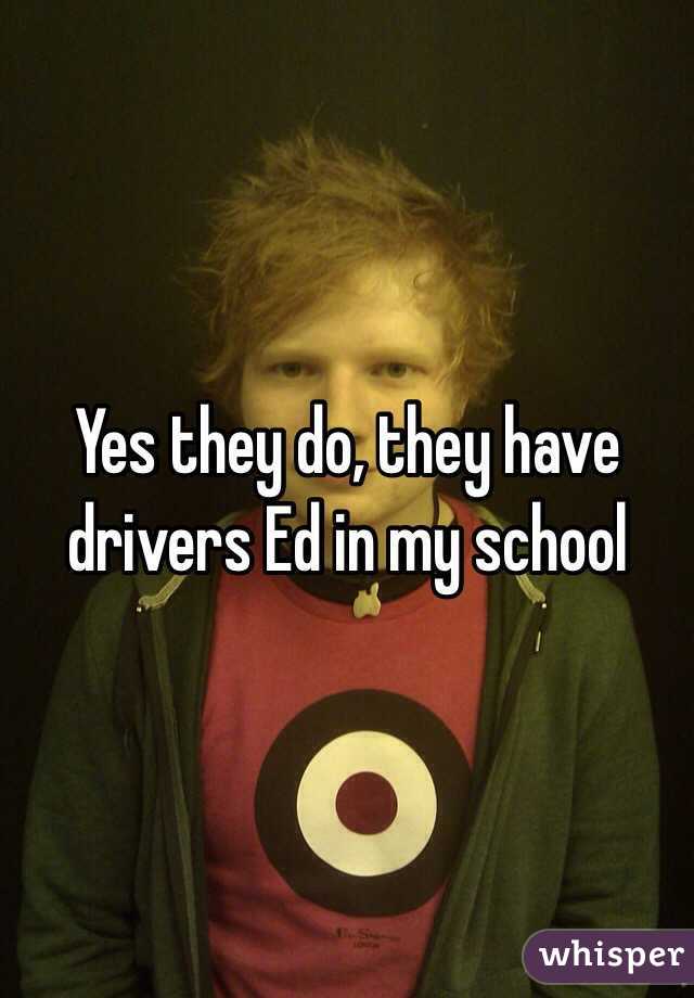 Yes they do, they have drivers Ed in my school 