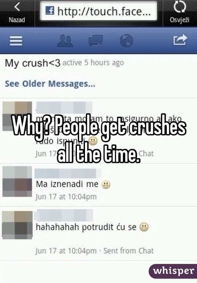 Why? People get crushes all the time. 