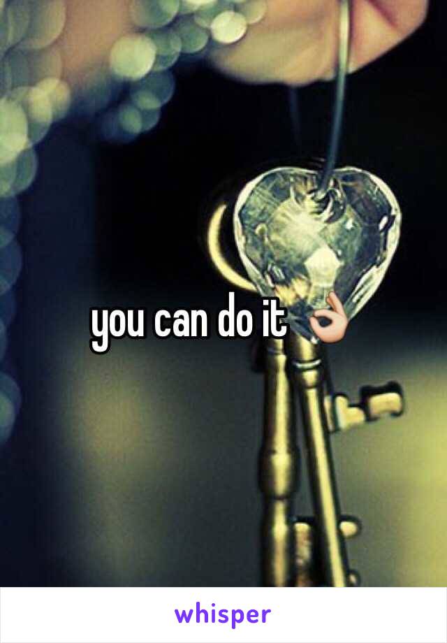 you can do it 👌