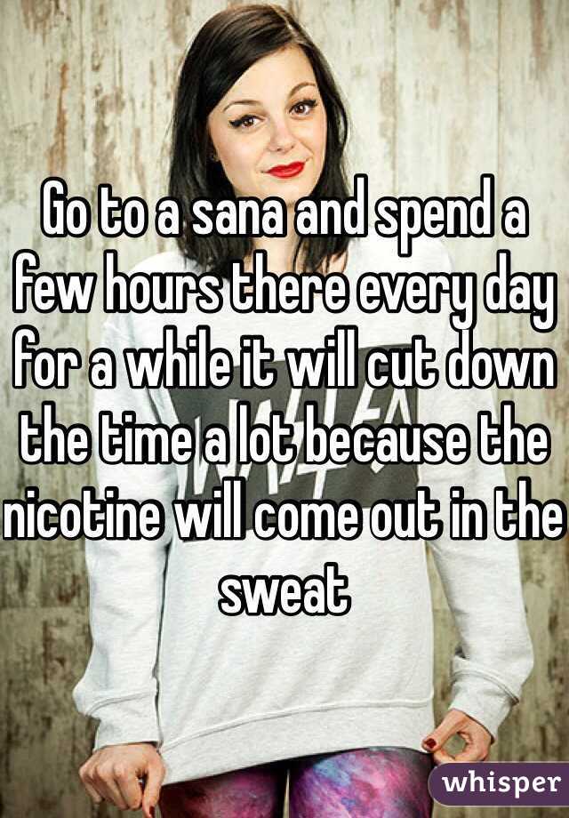 Go to a sana and spend a few hours there every day for a while it will cut down the time a lot because the nicotine will come out in the sweat 