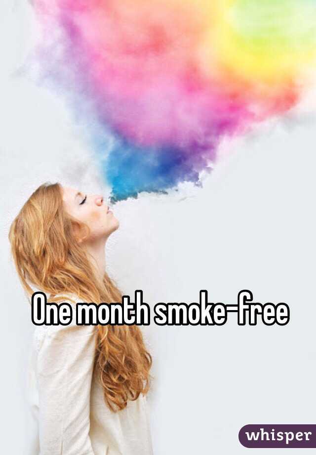 One month smoke-free