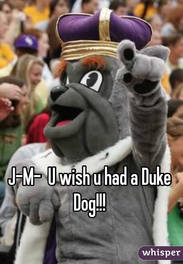 J-M-  U wish u had a Duke Dog!!!