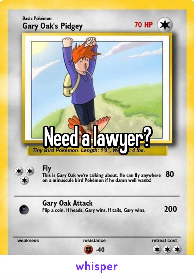 Need a lawyer?