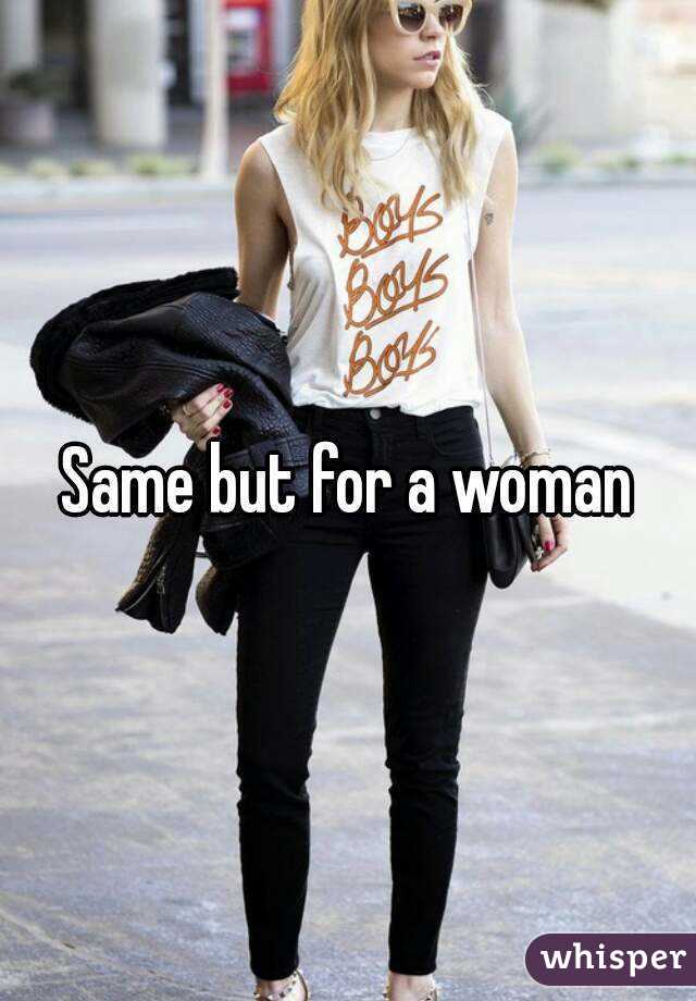 Same but for a woman