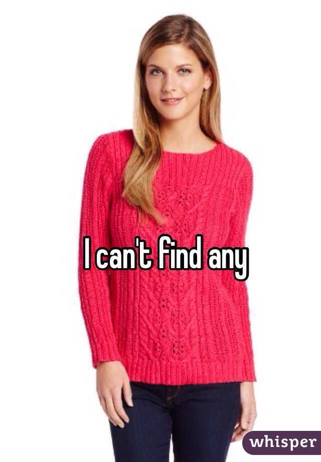 I can't find any 