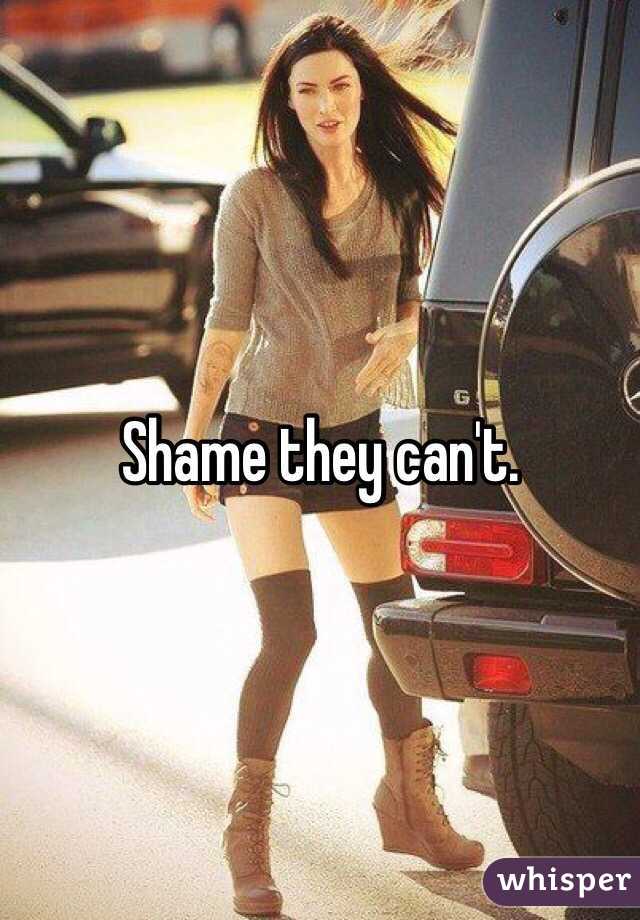 Shame they can't. 