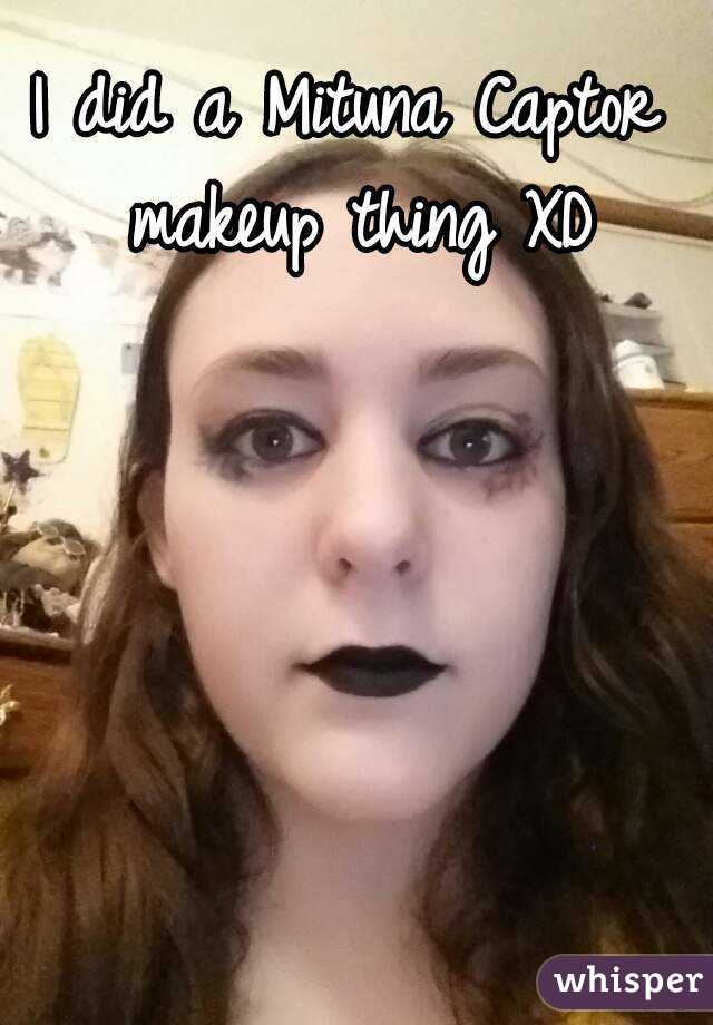 I did a Mituna Captor makeup thing XD