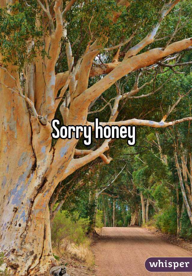 Sorry honey 
