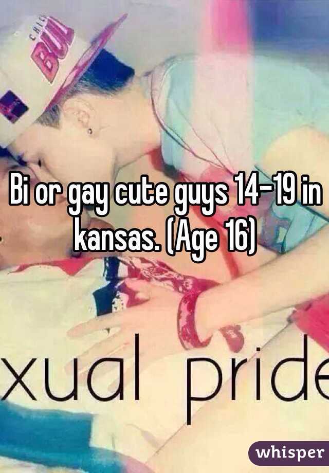 Bi or gay cute guys 14-19 in kansas. (Age 16)