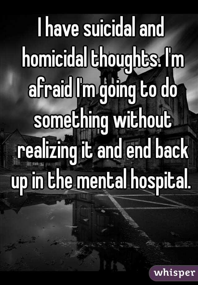 homicidal thoughts